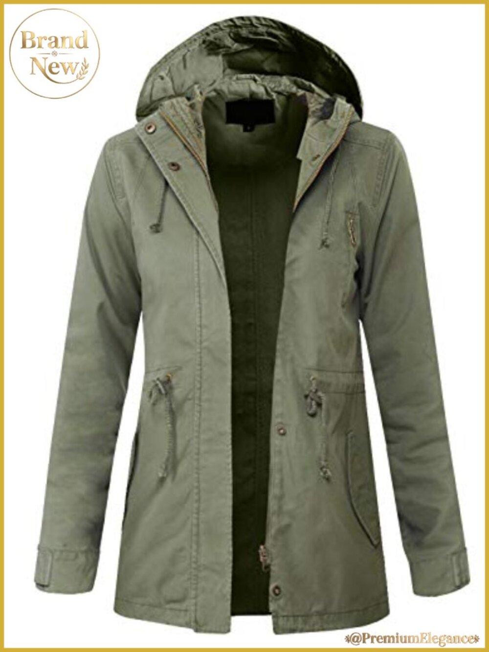 Women's Versatile Military Anorak Jacket Long Sleeve Ripstop